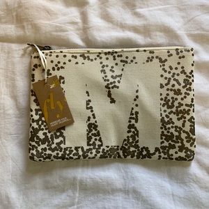 Vinyl lined monogram bag